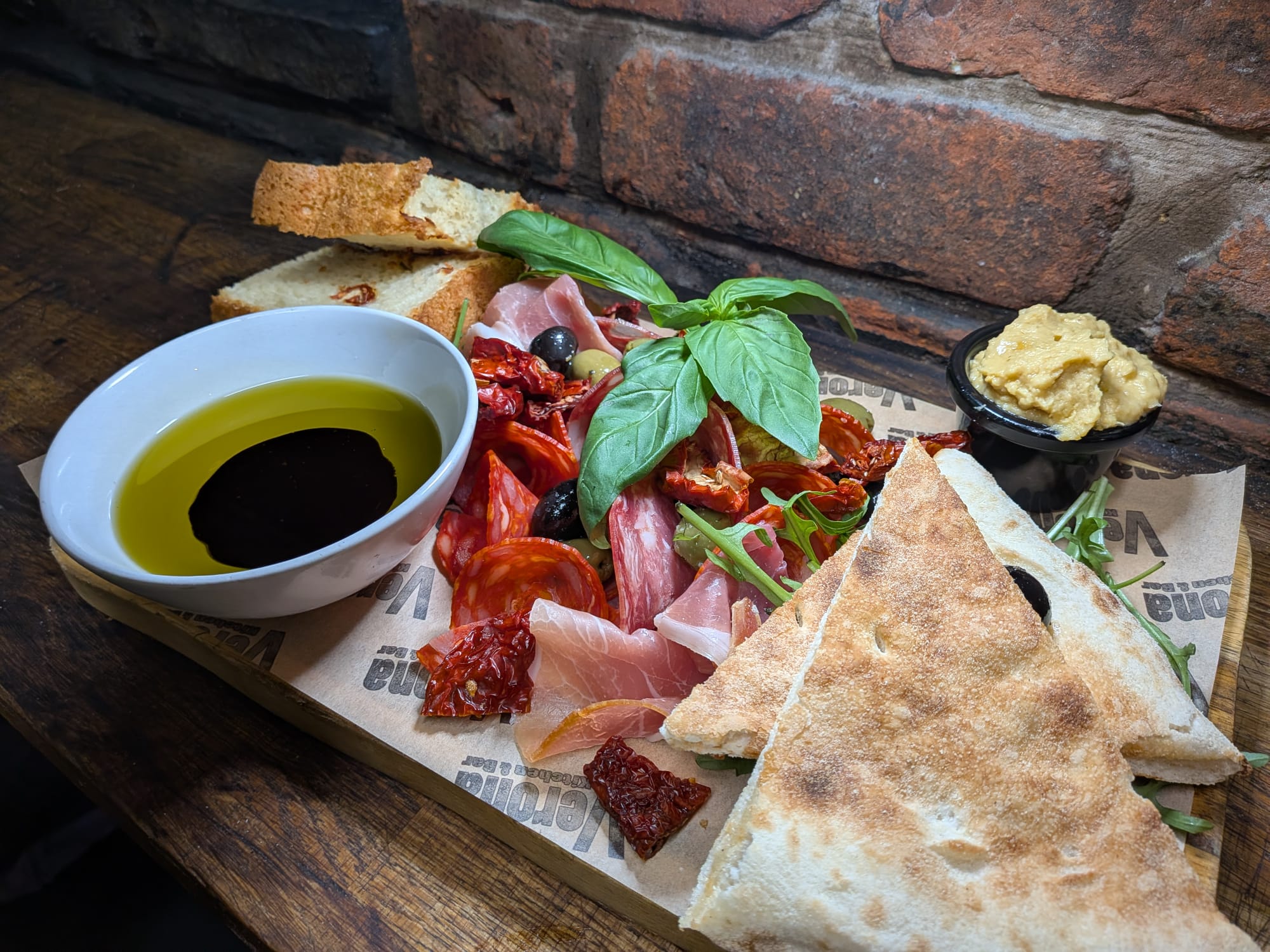 Italian antipasti board at Verona Kitchen & Bar